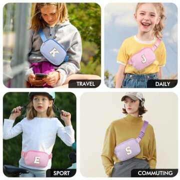 YOOLIFE Valentines Day Gifts for Her | Birthday Gifts for 4 5 6 7 8 9 10 11 12 13 Year Old Girls | Gifts for Teens Kids Daughter Sister Crossbody Bag Belt Bag Trendy Stuff | Teacher Gifts | Pink, M