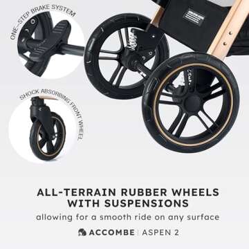 Accombe Stylish Convertible Baby Stroller for Infants