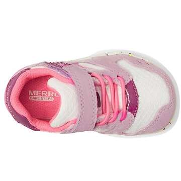 Merrell Bare Steps A83 Sneaker (Toddler), Lilac/Berry, 5.5 Wide US Unisex Little_Kid