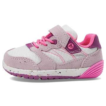 Merrell Bare Steps A83 Sneaker (Toddler), Lilac/Berry, 5.5 Wide US Unisex Little_Kid