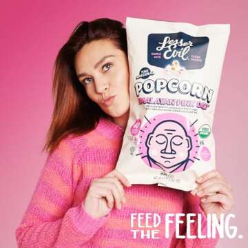 LesserEvil Popcorn, Himalayan Pink Salt, 4.6 Oz