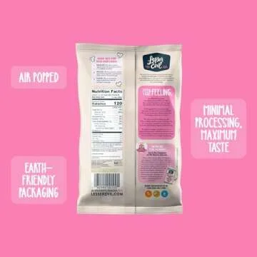 Delicious LesserEvil Himalayan Pink Salt Organic Popcorn 4.6 Oz