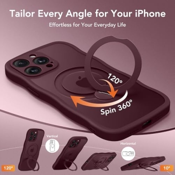 GolbinBox iPhone 15 Pro Max Case with Magnetic Stand