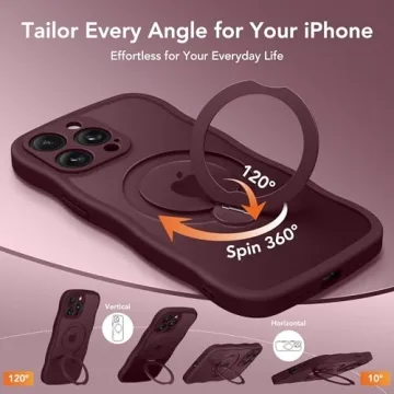 GolbinBox iPhone 15 Pro Max Case with Magnetic Stand