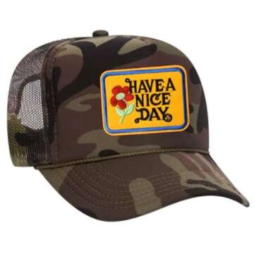 Vintage Patch Trucker Hat for Outdoor Fun and Style