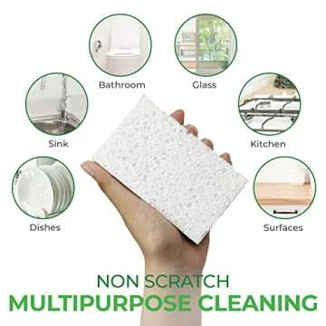 AIRNEX Eco-Friendly Biodegradable Dish Sponges Pack of 32