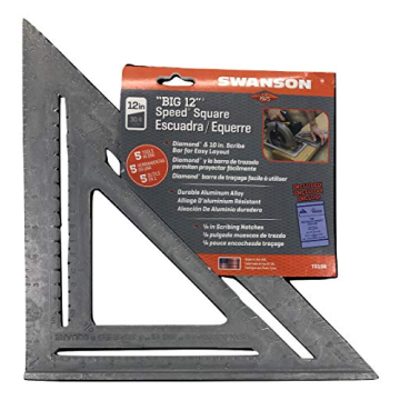 Swanson T0108 Big 12 Speed Square for Woodworking Enthusiasts