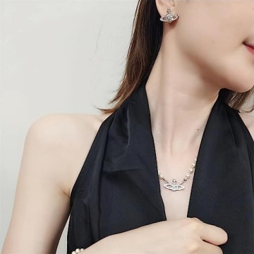 Silver Saturn Earrings Stunning Space Jewelry Gifts for Women