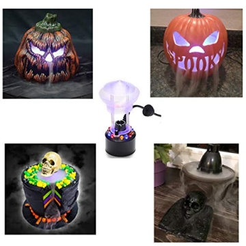 Halloween Mist Maker with LED Lights for Spooky Decor