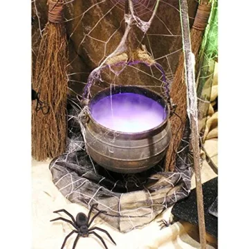 Halloween Mist Maker with LED Lights for Spooky Decor