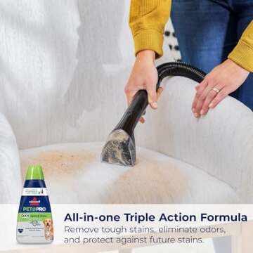 BISSELL® PET PRO OXY Spot & Stain Formula for Portable Carpet Cleaners, 32 oz., 2034