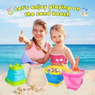 Xgunion Collapsible Beach Bucket Set - Fun for Summer