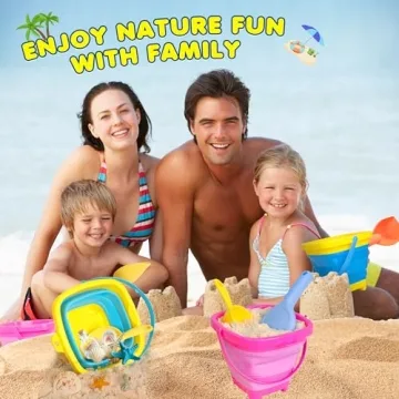 Xgunion Collapsible Beach Bucket Set - Fun for Summer