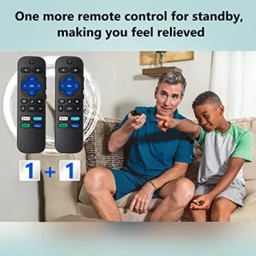 Replacement Remote Control for Roku TVs - Pack of 2