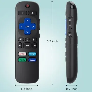 Replacement Remote Control for Roku TVs - Pack of 2