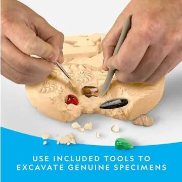 Mega Fossil Gemstone Kit for Nature Exploration