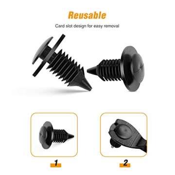 GOOACC Interior Door Panel Clips for Ford & Chrysler – Pack of 25