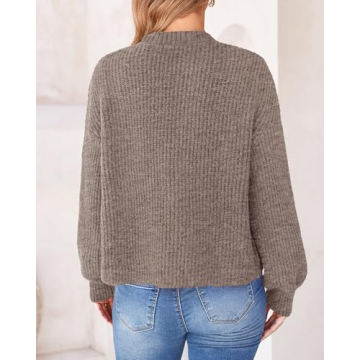 BTFBM Women's Chunky Knit Fall Cardigan - Stylish and Cozy Outerwear