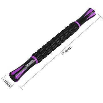 Yansyi Muscle Roller Stick for Athletes - Body Massage Roller Stick - Release Myofascial Trigger Poi...