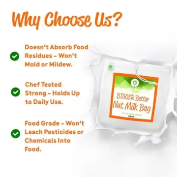 Bigger Better Nut Milk Bag for Homemade Milks & Yogurt