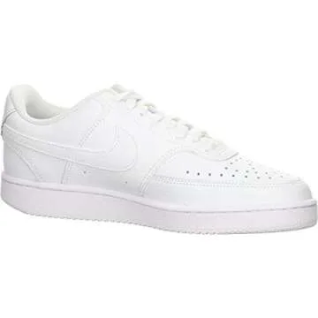 Nike Women's Court Vision Low Sneaker, White, 8 Regular US
