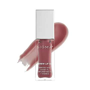 Sigma Beauty Renew Lip Oil – Tinted Lip Oil with Luxurious High-Shine Color & Long Lasting Hydrati...