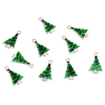 24 Pcs Enamel Christmas Charms for DIY Jewelry Crafting