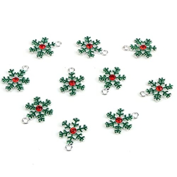 24 Pcs Enamel Christmas Charms for DIY Jewelry Crafting