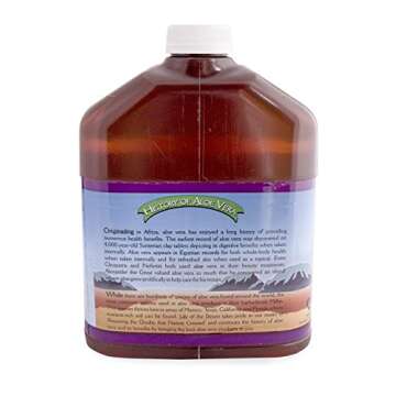 Lily of the Desert Aloe Vera Juice - Organic, Preservative-Free Inner Fillet Aloe Vera Drink with Natural Digestive Enzymes for Gut Health, Stomach Relief, Wellness, Glowing Skin, 128 Fl Oz