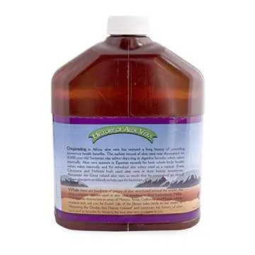 Lily of the Desert Aloe Vera Juice - Organic, Preservative-Free Inner Fillet Aloe Vera Drink with Natural Digestive Enzymes for Gut Health, Stomach Relief, Wellness, Glowing Skin, 128 Fl Oz