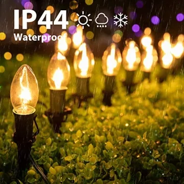 C9 Christmas Lights Outdoor for Pathway and Yard