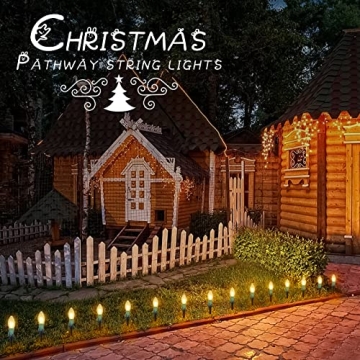 C9 Christmas Lights Outdoor for Pathway and Yard