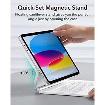 ESR iPad 10.9" Keyboard Case with Floating Stand