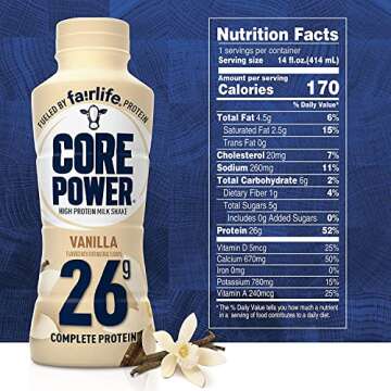 Veher Fairlife Core Power 26g Protein Milk Shakes Variety Pack, Ready To Drink for Workout Recovery, 14 Fl Oz (12 - Pack)