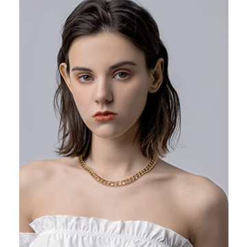 14K Gold Cuban Link Necklace Unisex Luxury Jewelry