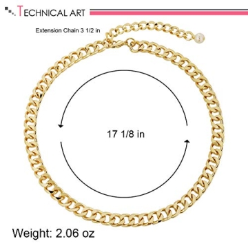 14K Gold Cuban Link Necklace Unisex Luxury Jewelry