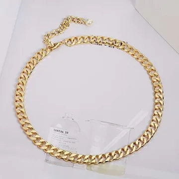 14K Gold Cuban Link Necklace Unisex Luxury Jewelry