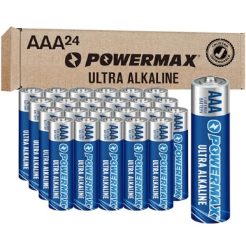 Powermax 24-Count AAA Batteries - Ultra Long Lasting with 10-Year Shelf Life