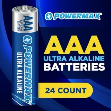 Powermax 24-Count AAA Batteries for Long-Lasting Power