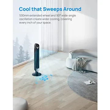 Dreo Smart Tower Fan with Remote Control and Oscillation