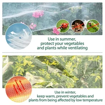 POTEY Raised Garden Bed with Greenhouse Covers for Gardening