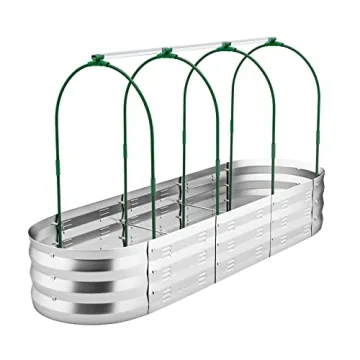 POTEY Raised Garden Bed with Greenhouse Covers for Gardening