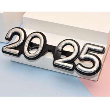 SWYOUN 5PCS 2025 Plastic Glasses Happy New Year's Eve Party Decoration Glasses Graduation 2025 Class Of 2025 Party Photo Prop Supplies