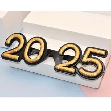 SWYOUN 2025 Plastic Glasses Fun for New Year and Graduation
