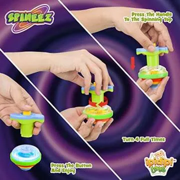 IPIDIPI TOYS Light Up Spinning Tops - Fun LED Toys for Kids