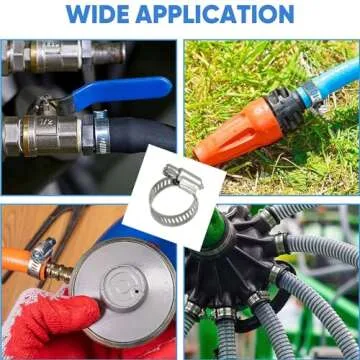 Durable XRPAOWA Stainless Steel Hose Clamps 10pcs