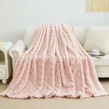 Aganear Fleece Throw Blanket - Cozy Soft Lightweight Fuzzy Throw Blanket for Women Portable Throw Bl...