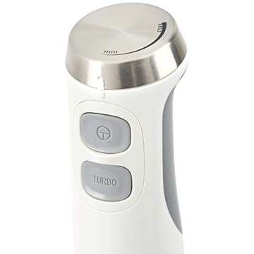 Amazon Basics Multi-Speed Immersion Hand Blender - White