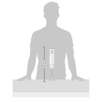 Amazon Basics Multi-Speed Immersion Hand Blender - White