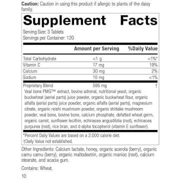 Standard Process Cataplex C - Immune Support, Adrenal Support, and Skin and Bone Health Supplement w...